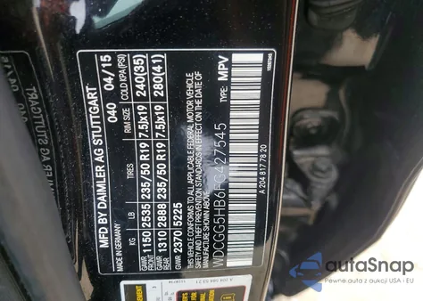 2015 Mercedes-Benz Glk 350 из США, поврежденный, VIN WDCGG5HB6FG427545